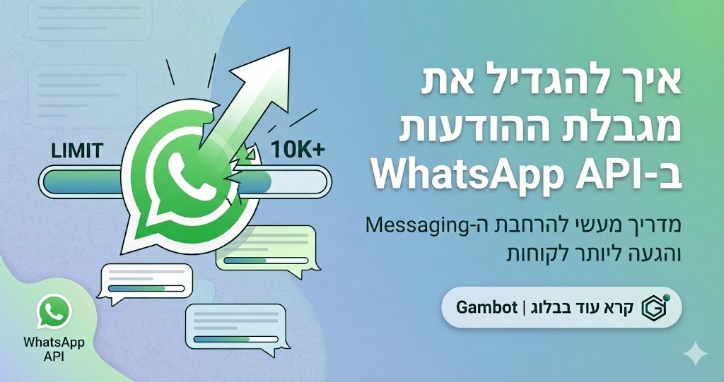 הגדלת מגבלות WhatsApp
